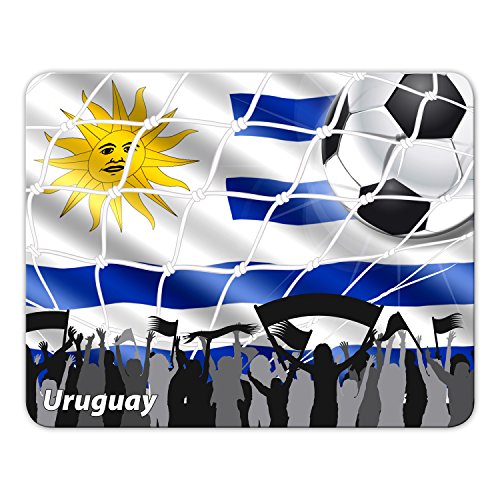 Tapis de souris Addies WM URUGUAY. Joli tapis de souris dans un emballage cadeau élégant avec support en caoutchouc 240 x 190 mm
