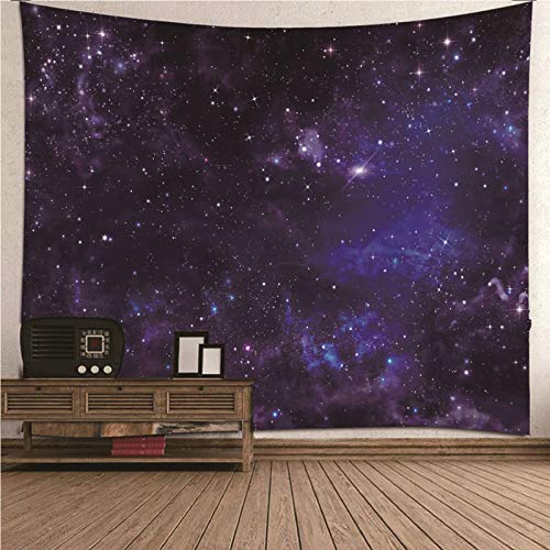 Tapiz de pared lila y azul KnSam de poliéster 150x130 cm decoración salón textil hogar moderno