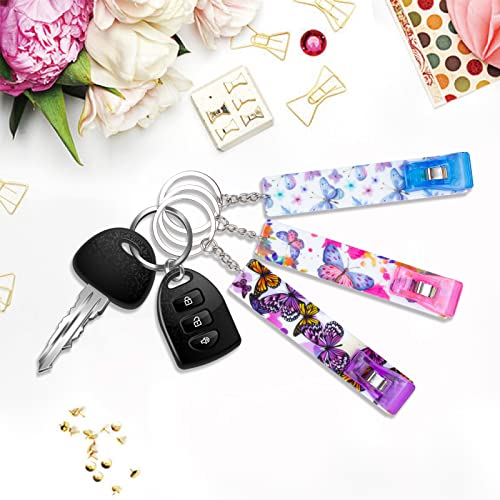 Image of 3PCS Credit Card Puller, Cute Debit Bank Card Grabber for Long Nails ATM Keychain Women with Plastic Clip