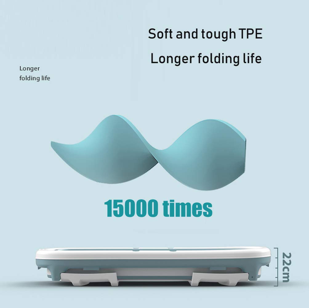 Tragbare faltbare Badewanne für Erwachsene, dicker Kunststoff, Sauna, mobile Badewanne, platzsparend, Heim-Spa, Blau (138 x 62 x 52 cm), ideal zum Entspannen und Dämpfen