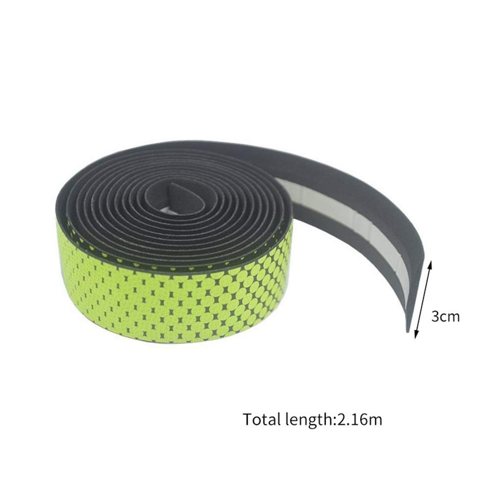 Nastro per Manubrio Bicicletta, Nastro Manubrio PU for Bicicletta, Nastro Antiscivolo sfumato, Cintura Avvolgente con 2 Tappi for(90 X 200 Cm)