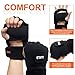 PURATEN Weighted Gloves 5lb(2.5lb Each), Soft Iron Fitness Gloves with Lengthen Wrist Strap for Gym Boxing, Taekwondo, Running Training, Washable