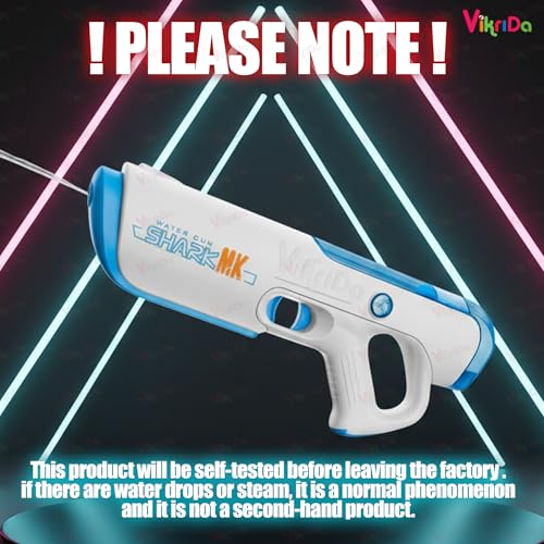 Image of VikriDA Rechargeable Electric Water Gun Toy with Free Extra Rechargeable Battery, Automatic Water Absorption Function 25Ft Range - Self-Filling, Holi Pichkari