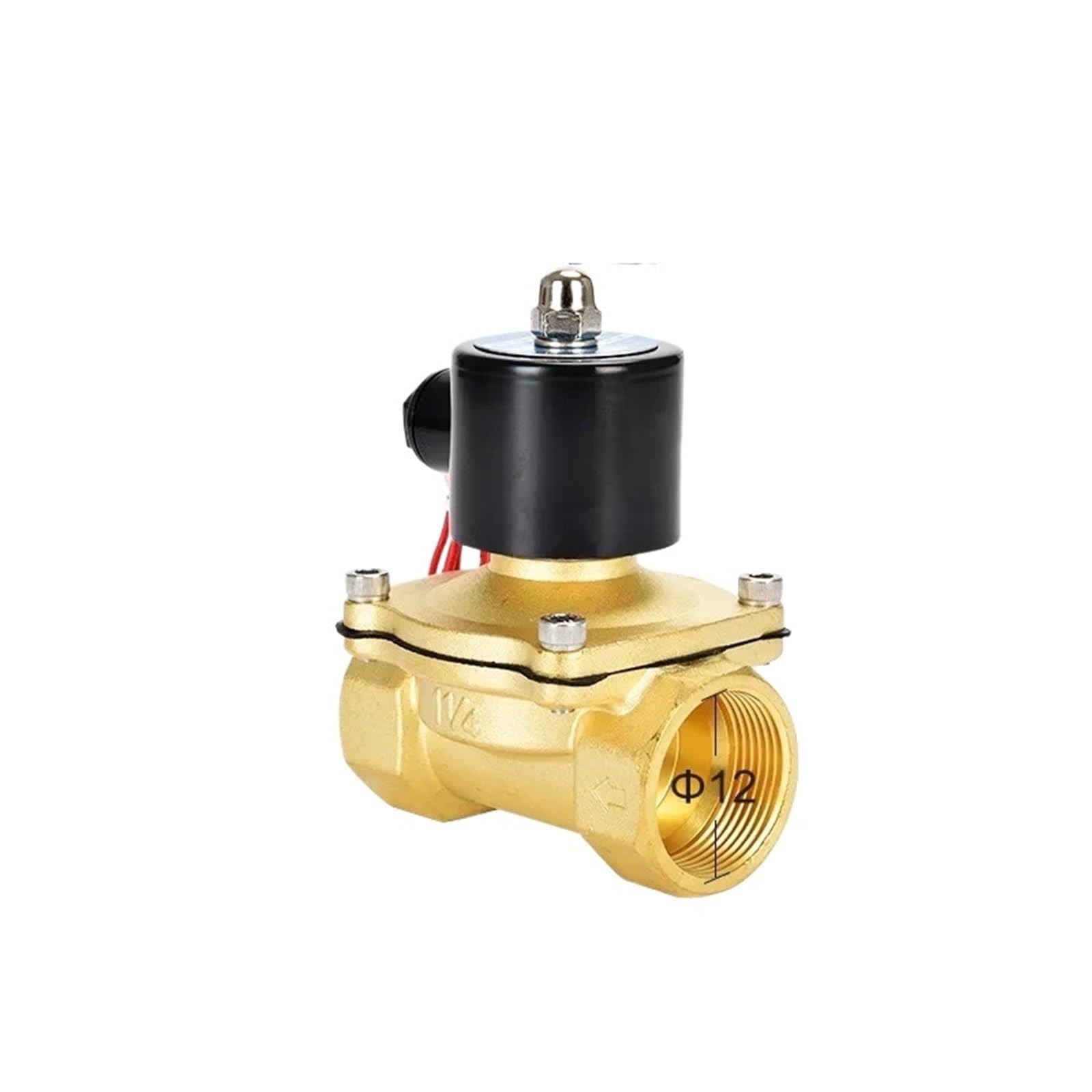 Electric Solenoid Valve Normally Closed(2W-025-08 DN08,DC12V)