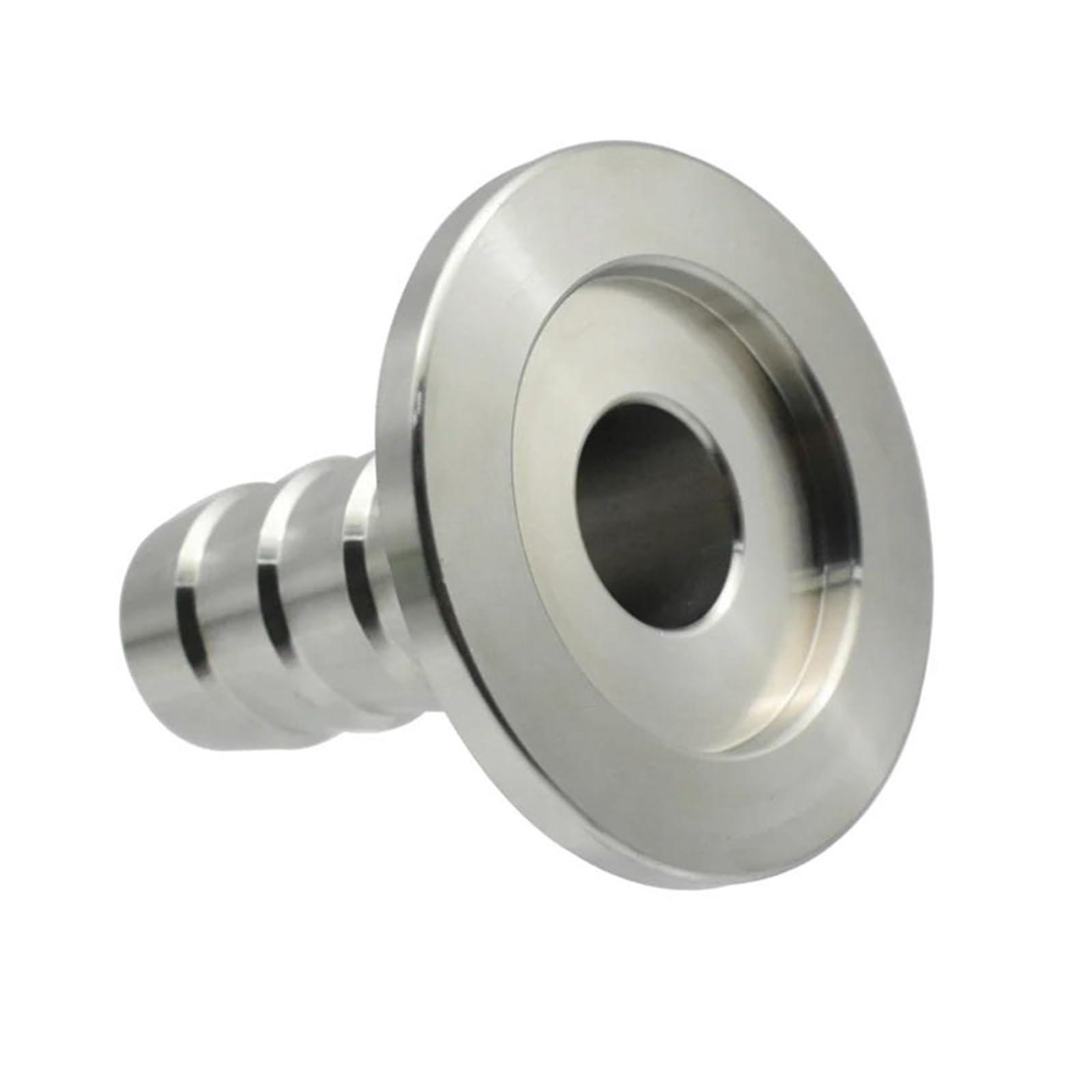 Tapa de brida de vacío Adaptador de brida for instalación de tuberías, abrazadera de unión de lengüeta for manguera de vacío de acero inoxidable SUS304(KF40-8mm)