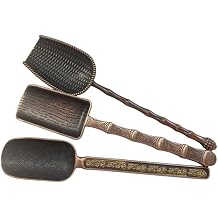 3 Pack Metal Measuring Shovel Spoons for Tea and Coffee, Long Handle Chinese Tea Set Shovel Scoops, Vintage Loose Leaf Tea Scoops
