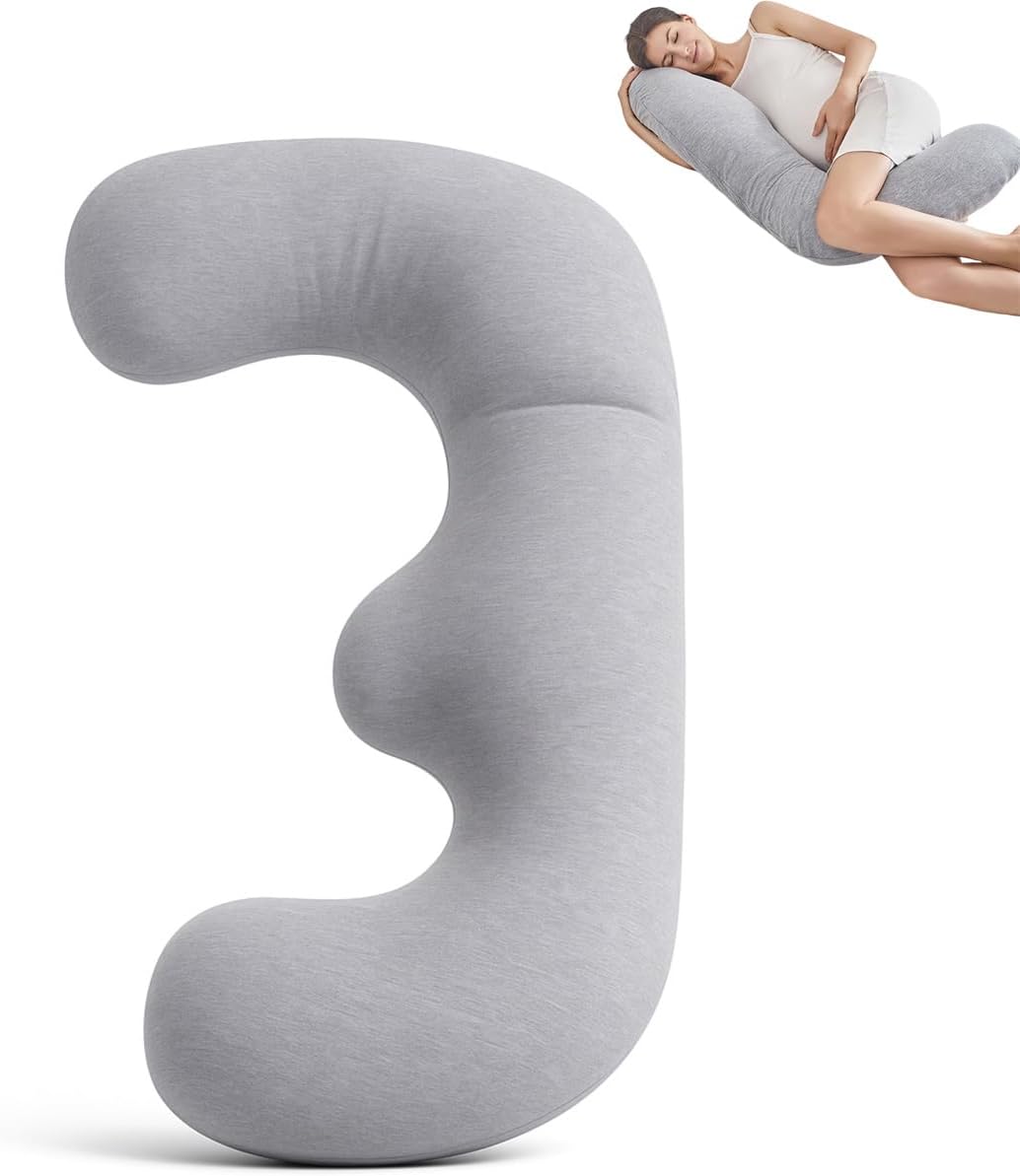 Pregnancy Pillows,Washable Cover Maternity Pillow,Pregnancy Pillow for Sleeping,Pregnancy Sleeping Pillow for Pregnant Women, Pregnancy Gifts,Grey