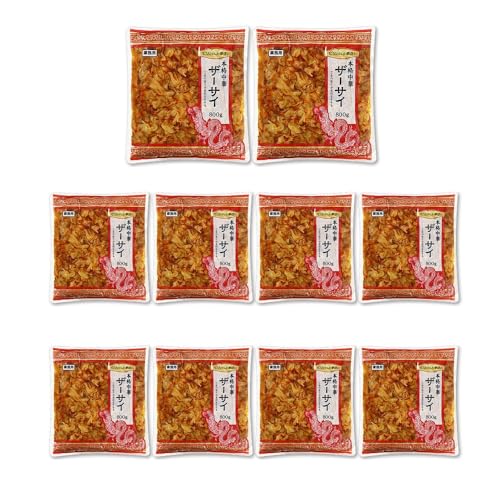 Vandro 本格中華ザーサイ 800g ×10 袋 (Vandroロゴ付包装)