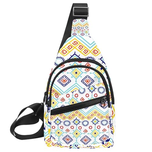 Mochila de hombro tipo mensajero con diseño bohemio de mandala azul e impermeable