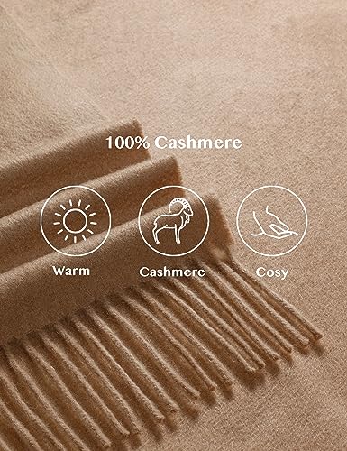 100% Pure Cashmere Solid Colour Scarf- Classic Plain Warm Soft Scarf, Gift For Women And Men2