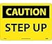 CAUTION, STEP UP, 10X14, RIGID PLASTIC (3 Pack)