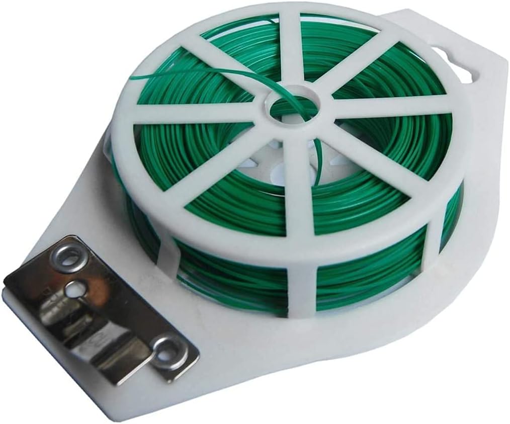 Royal Apex Multi-Functional Sturdy Garden Plant Twist Tie with Cutter Tie/Zip Tie/Coated Wire for Gardening, Home, Office Organization 100 Meter