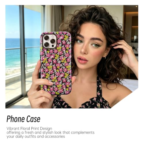 Compatible with iPhone 13 PRO MAX Case Cute Floral Print-Style-13 - image 5