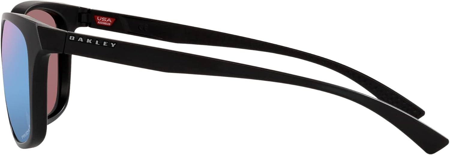 Oakley Woman Sunglasses Matte Black Frame, Prizm Deep Water Polarized Lenses, 56MM