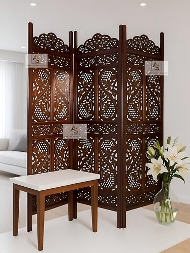 Image of Partition for Living Room,Divider,Partition Wall Divider Screen Separator, Wall Panel Divider for Hall | Bedroom |Office | Puja Room | Restaurant S Design (3- Panels)