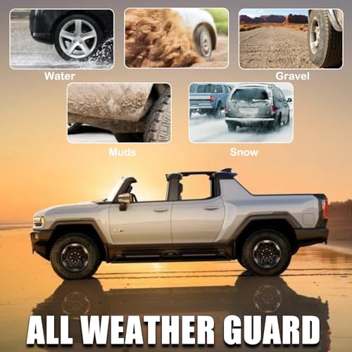Image of Mud Flaps Splash Guards Compatible with Hummer EV Pickup 2024 2025 2026 Splash Guard Fender Mud Guard No Drilling Required Fenders Exterior Accessories