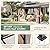 BETISEF 10'x12' Hardtop Gazebo, Outdoor Polycarbonate Roof Canopy, Aluminum Frame Permanent Pavilion with Curtains and Netting, Canopy for Garden, Patio, Lawns
