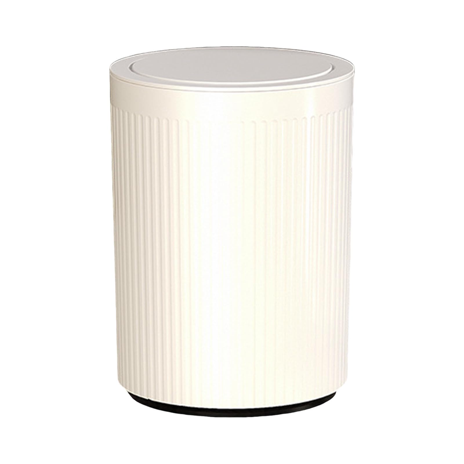 Dog Proof Trash Can 2 Gallons Small Capacity Striped Plastic Garbage Can with Lid Durable Round Removable Trash