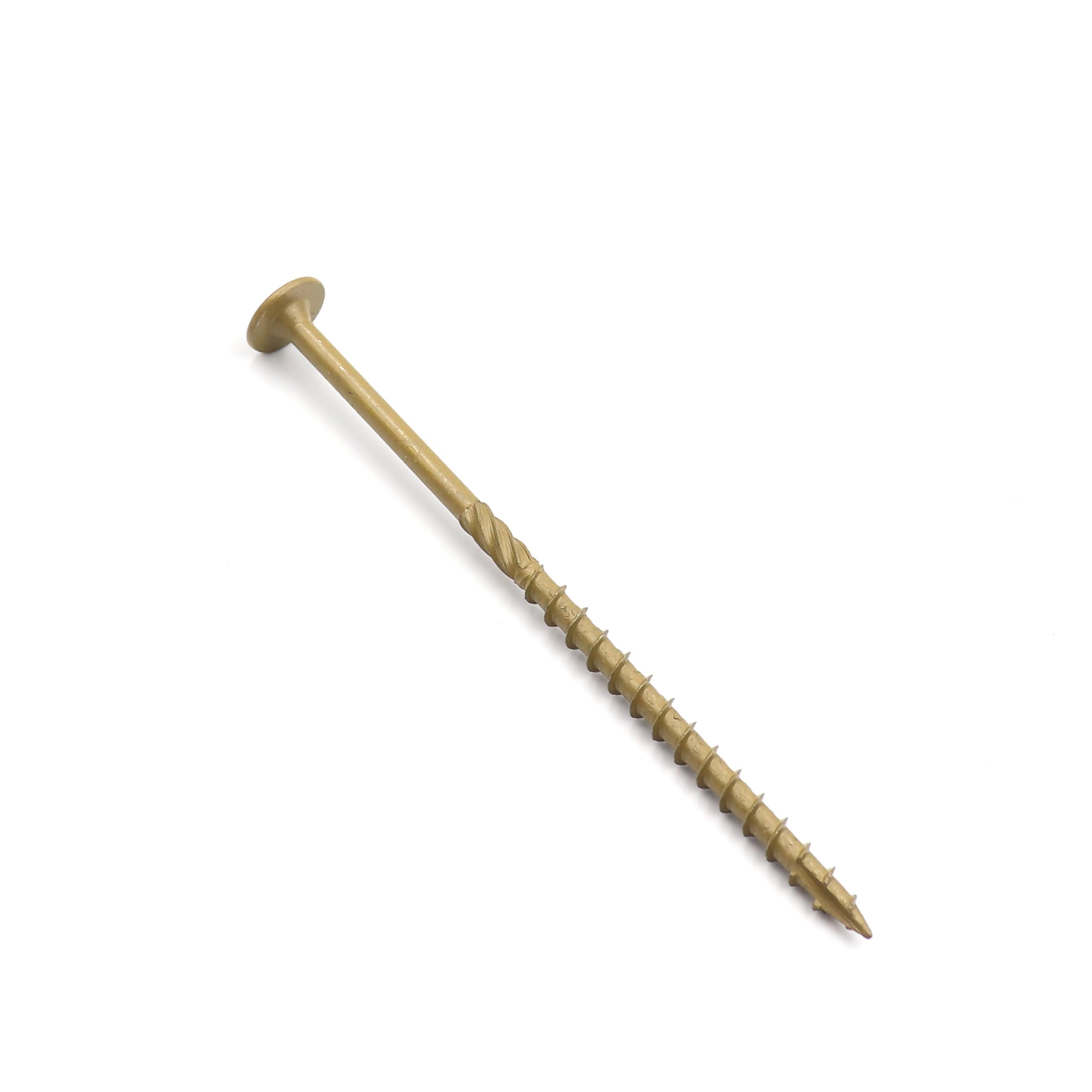 Lot de 50 vis tire-fond T30 #14 x 6 pour bois, bûche, aménagement paysager avec embout Torx de 6,35 mm
