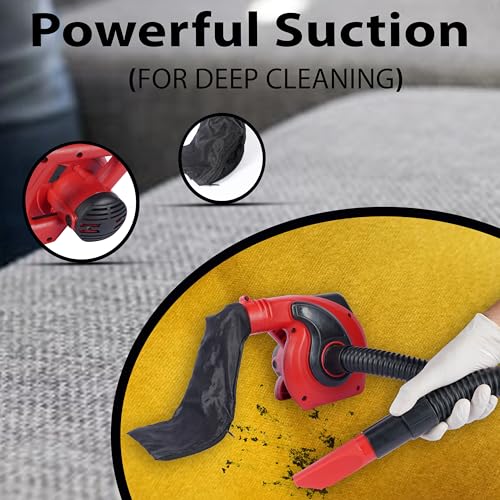 Image of Jakmister Vacuum Pipe Suction- Red 1000Watts / 19000rpm /100% copper /60mins Continuous Operation Air Blower with Attachments