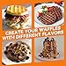 Baker's Friend Multi Mini Waffle Maker Machine, Bake 6 x 3 Inch Small Waffles, Perfect for Families and Individuals Use, Excellent Choice for Breakfast Brunch Parties & Events