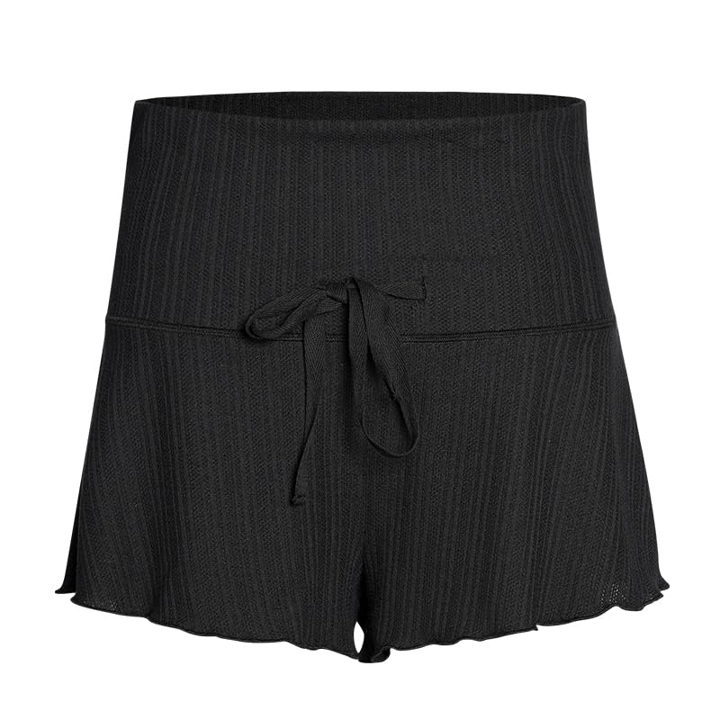 Chaqueta de Danza Ballet Pantalones Cortos de Ballet for Mujer, Pantalones de Entrenamiento de Yoga y Danza con cordón y Cintura Alta