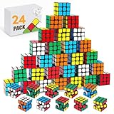 Generic 24 pack 3cm mini cube,Magic Puzzles, Puzzle Boxes，Magic Cube，Stress Relief Toys, Kids' Handheld Games Party Favors，Birthday Party Gifts