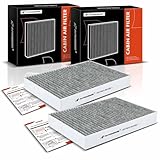 A-Premium 2-PC Cabin Air Filter with Activated Carbon Compatible with Nissan Vehicles - Rogue