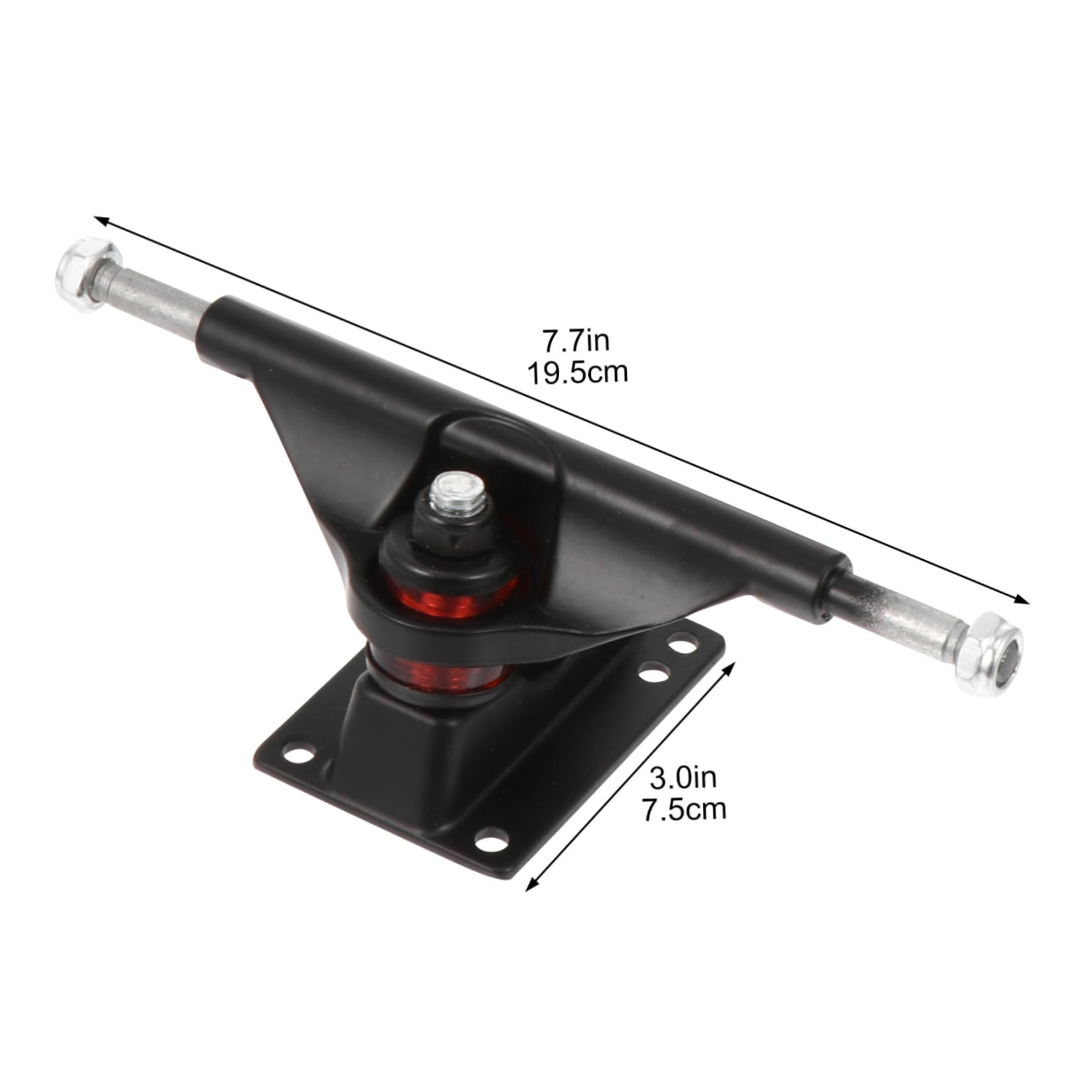 GALPADA Kit Complet de Pont de Skateboard Double Inclinaison 1 Set Noir