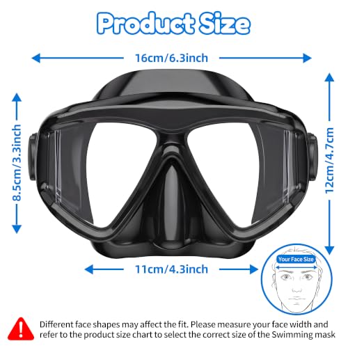 Máscara de buceo Anti-Vaho para natación y snorkel, adecuada para adultos miniatura 4