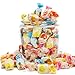 Arcor FRUIT FILLED Hard Candy 2 lb – Individually Wrapped, Old Fashioned Bulk Candy, 5 Assorted Flavors, Hard Shell and Chewy Center, Resealable Bag