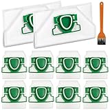 ROMIVO 10 Stück Staubsaugerbeutel kompatibel mit Vorwerk Kobold VK200 FP200, 5 lagig Microvlies Staubbeutel, Premuim Beutel geeignet für Vorwerk Kobold VK 200 FP 200 (mit 1 Bürste)