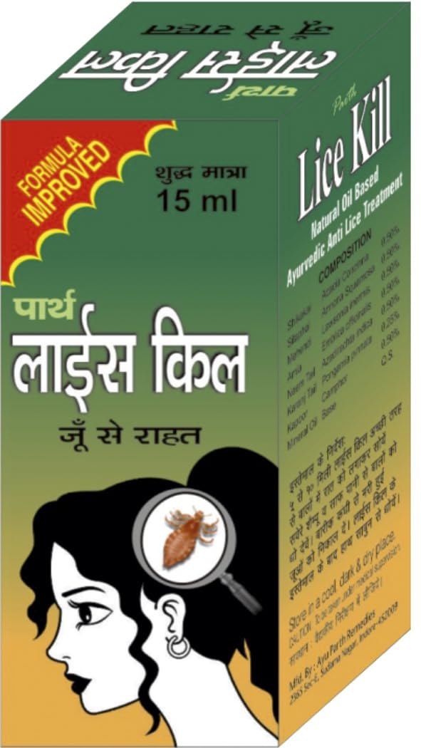 Parth Lice Kill Oil Herbal Head Lice Treatment Oil 15ml | Removes Lice & Nits, No Harsh Chemicals, Cleans & Soothes Scalp, Safe for Whole Family, All Hair Types-image-28