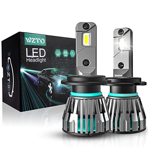 Bombillas Led H7 H7 LED Bombillas Coche,WZTO 20000LM Xenon Blanco 8000K Camión de Coche de Haz Alto o Bajo Resistente al Agua IP65 Reemplazo...