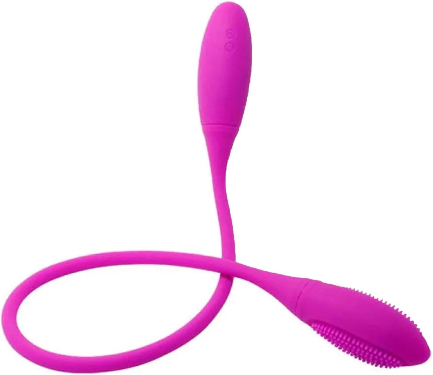 Vibrating Egg Rechargeable Dual Vibrator 7 Speeds Double Head Jump Egg Bullet Dildo Vibrator Anal Butt Plug Adult Sex Toy for Couple Men Women