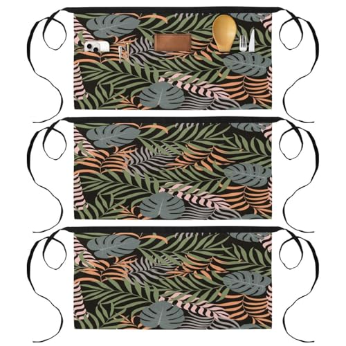 Demi tablier pour cuisine et pâtisserie lot de 3 tabliers de chef