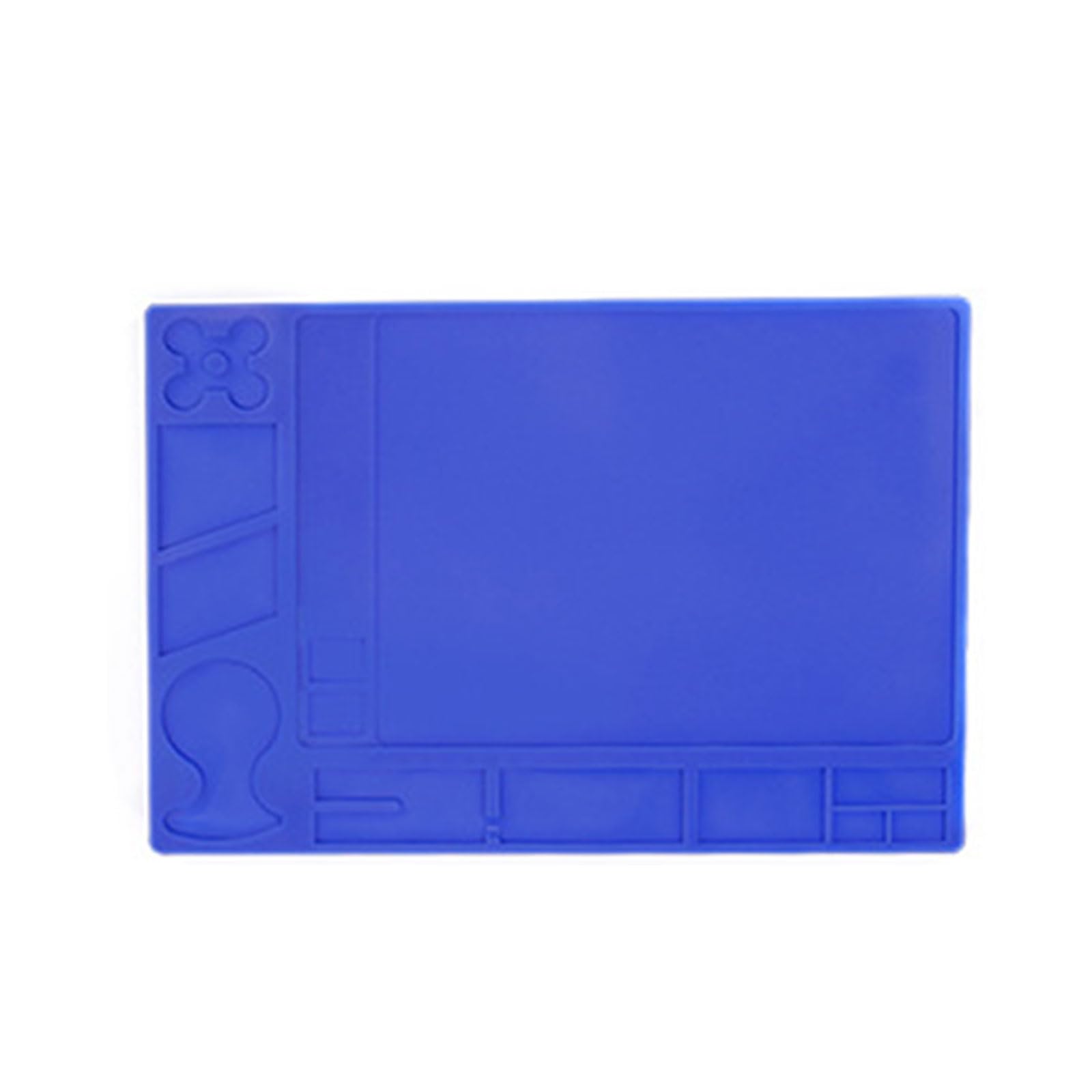 Woedpez Durability Electronics Workbenches Silicone Soldering Mat With Organized Compartments For Iron And Screw Storage Pad