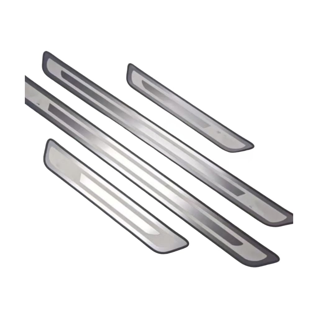 Woniyal 4 Pcs Car Door Sill Protector for Jeep Renegade I 2014-2025, Kick Plates Door Entry Guards Sill Scuff Cover Threshold Protection Sticker Accessories,Silver