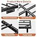 qimamo 14 Inch Floating Queen Bed Frame with Smart LED Lights and Charging Station, Modern Metal Queen Bed Frame, Easy to Assemble, No Box Spring Needed (Queen)
