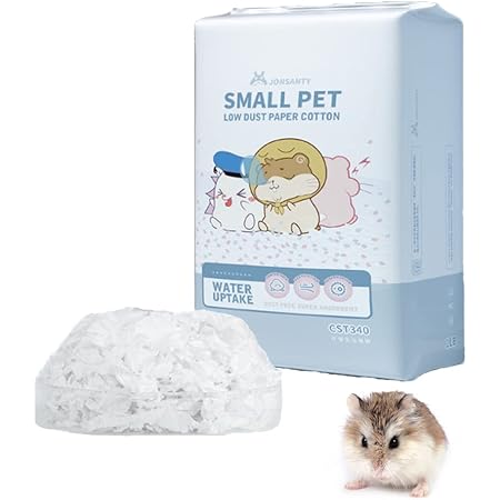 Amazon ハムスター 床材 紙 快適マット 巣材 吸湿 保温する紙綿 うさぎ モルモット ハリネズミ チンチラ 小動物 ケージ内装 ペーパー マット ホワイトパルプ ケアペーパー 白色 450g Podoo 底砂 床材 通販