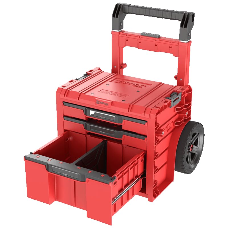 Qbrick System Pro Cart 2.0 Plus 3 szuflady HD Red