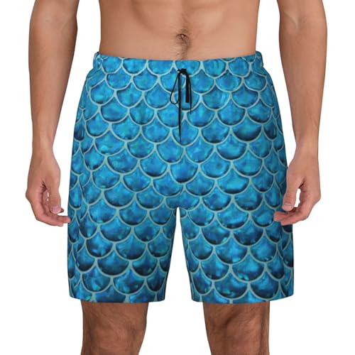Short de bain double couche homme anti frottement avec poches natation