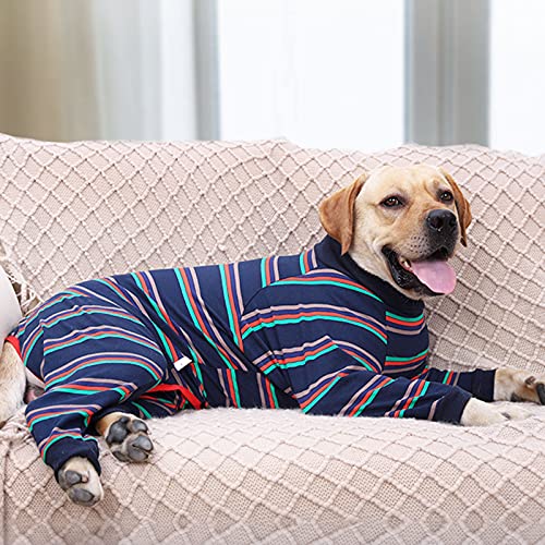 Dora Bridal Dog Recovery Suit-Anti-Licking Dog Onesie For Large Dogs-Long Sleeve Surgery Suit For Dogs- Cute Dog Pajamas Large Size Dog-Dog Shedding Suit-Neuter Suit For Male Dogs（Striped-Xs） #TOP4