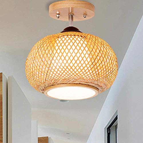Plafond lampe en bois LED pour sublimer une entrée sombre - 5
