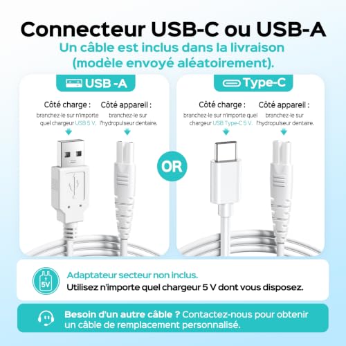 COSLUS C51 Hydropulseur Portable with Jet, 3 Modes, 6 Niveaux De Pression – vue 2