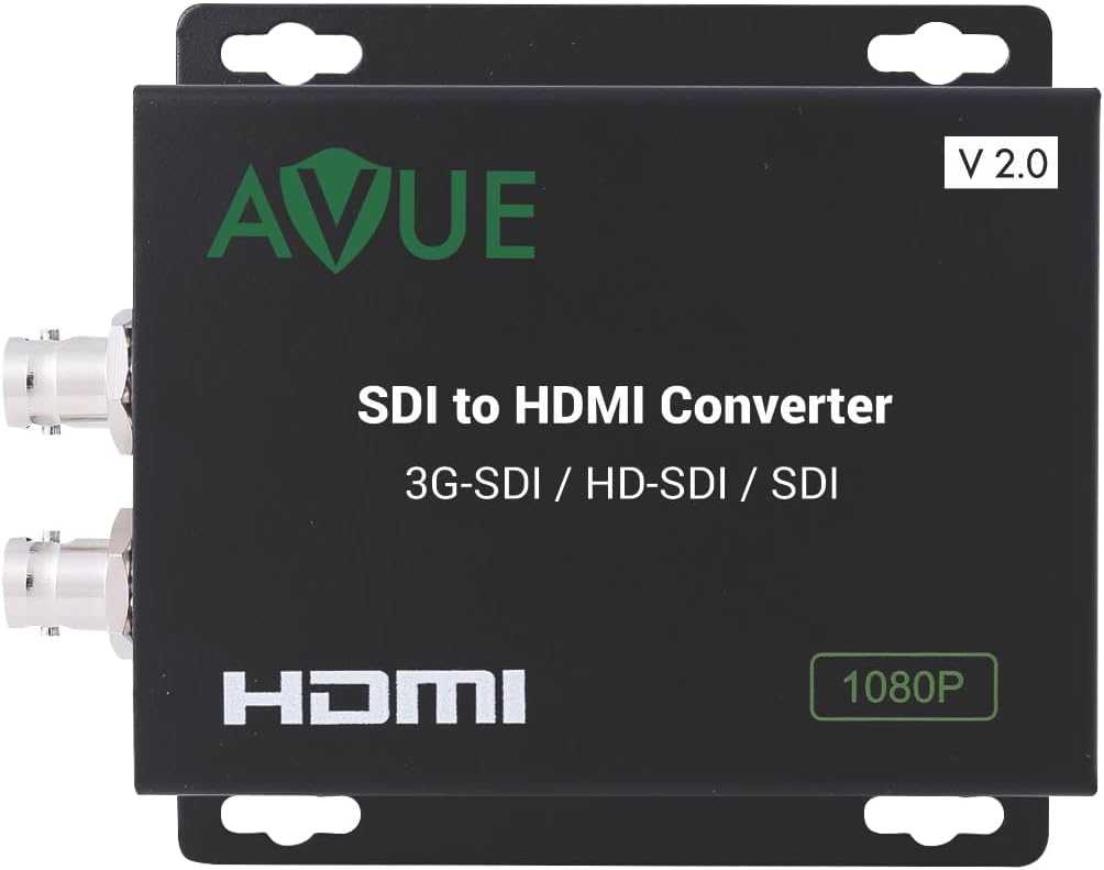 AVUE SDI to HDMI Converter Supportss 3G-SDI/HD-SDI/SDI One looping SDI Output, Broadcasting Grade