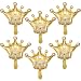 6 Pieces Jumbo Foil Crown Balloons Large 40 Inches Foil Helium Gold Crown Balloons for Birthday Wedding Halloween Christmas Party Decorations