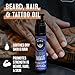 GIBS Grooming - Alpha Male Beard, Hair & Tattoo Oil (4 fl oz) - Softens, Strengthens, Protects - Skin Moisturizer - Vitamin C - UV Shield - BFD Size - Beard Oil, Hair Care, Skin Care - Made in USA