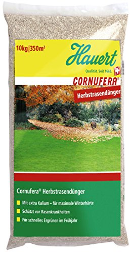 Hauert HBG Dünger AG 800710 Fertilizers HAUERT Cornufera Autumn Lawn Food 10 Kg for 300 Square Metres