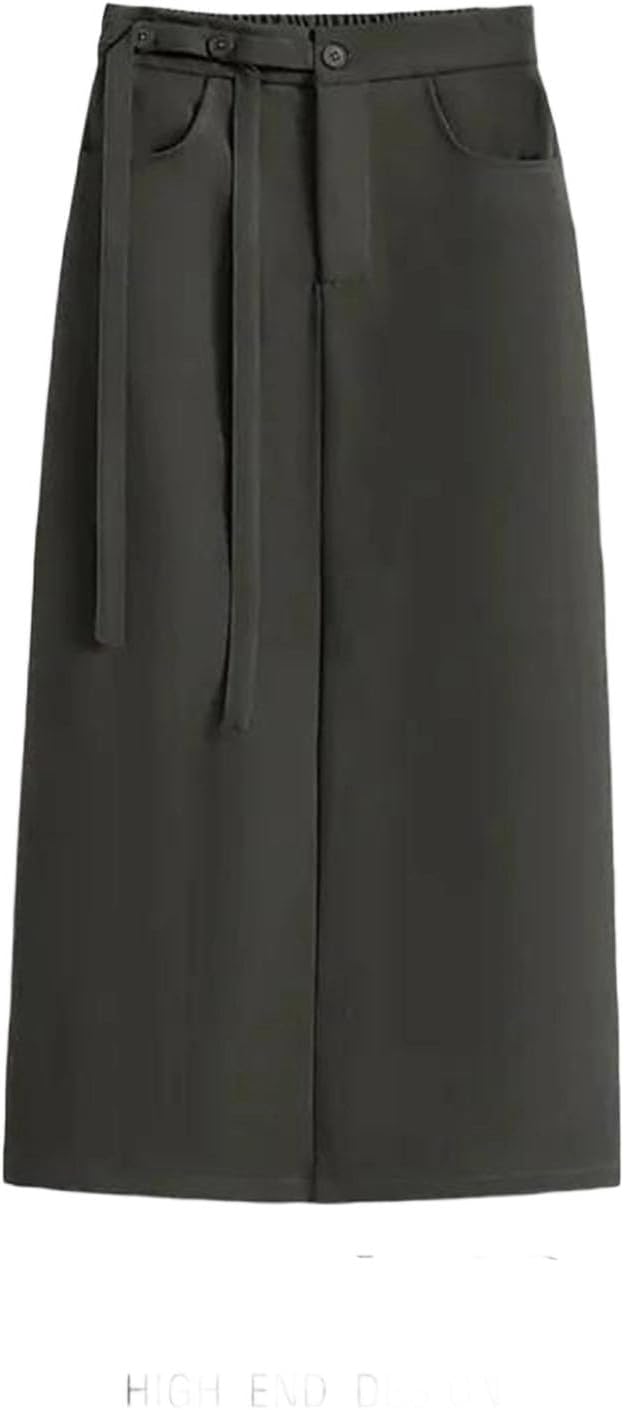Womens High Waist A Line Midi Skirt Soft Breathable Casual Comfortable Summer Everyday Wear